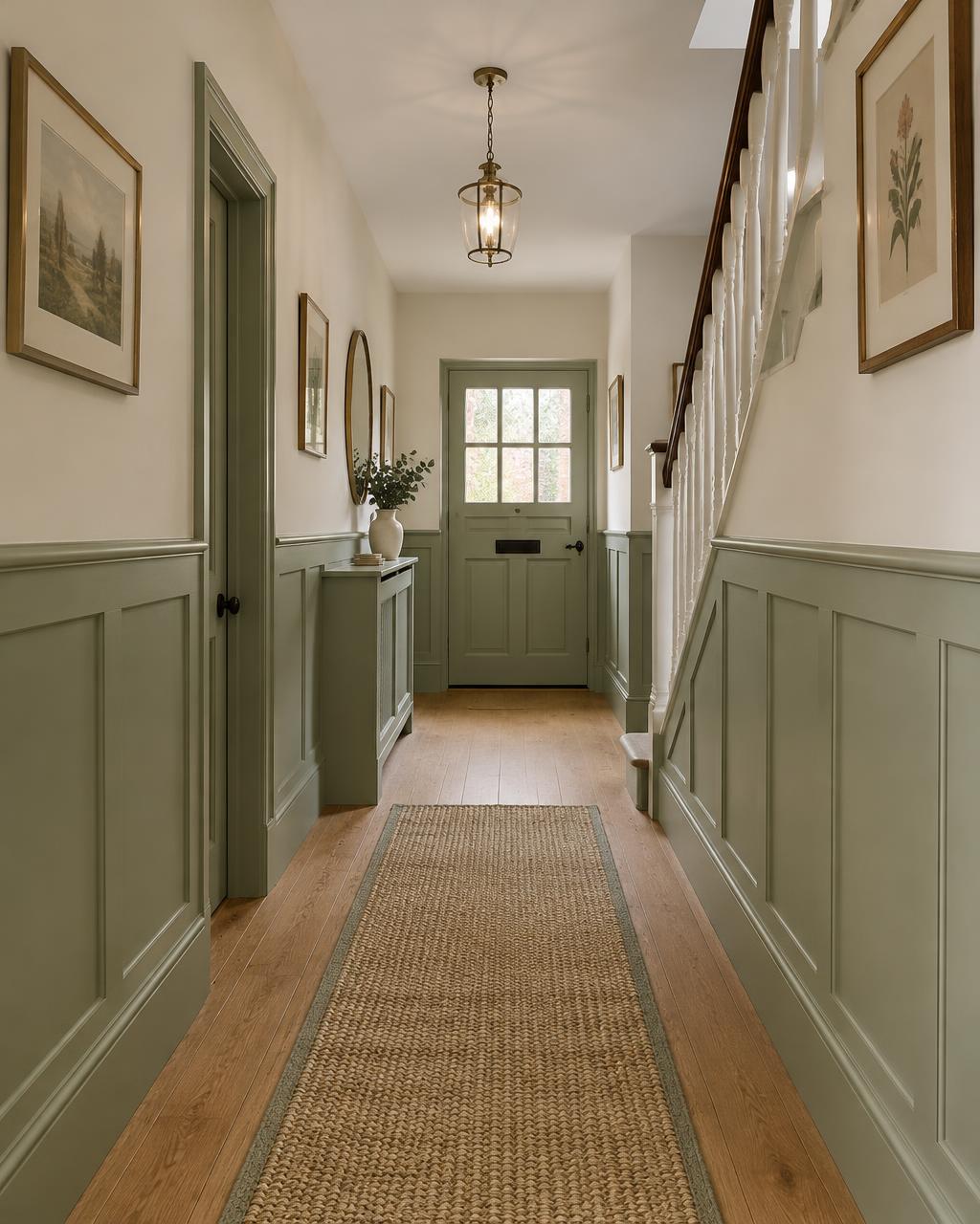 Room setting with wall panelling